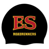 Elizabeth Seton High School Swim Team - Swimoutlet PO25458191 (BLK/02) - Wrinkle-Free Silicone Swimming Cap