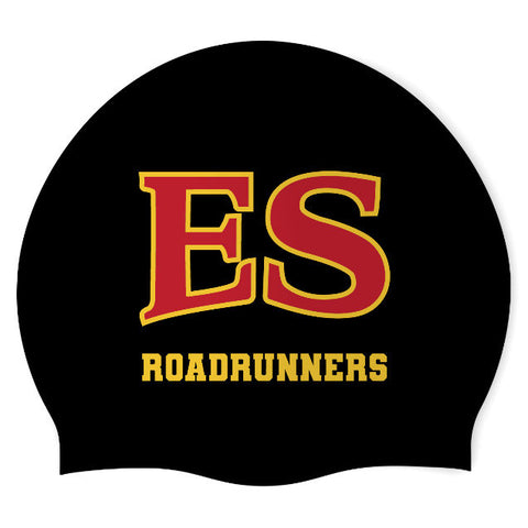 Elizabeth Seton High School Swim Team - Swimoutlet PO25458191 (BLK/02) - Wrinkle-Free Silicone Swimming Cap