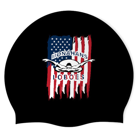 Monahans HS - Swimoutlet PO25894525 (BLK/03) - Wrinkle-Free Silicone Swimming Cap