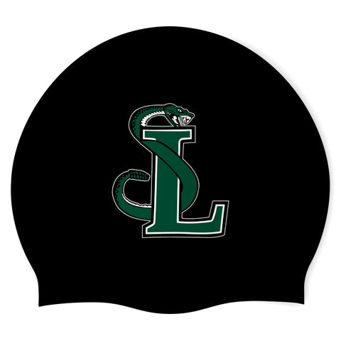 LS -Swimoutlet PO24070199 (BLK/2) - Seamless Silicone Swimming Cap