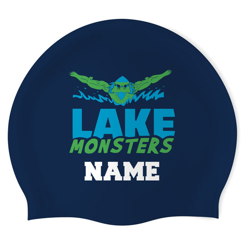 Mission Valley Aquatics - Swimoutlet PO24428518 (NAV/02/P) - Wrinkles Free Silicone Swimming Cap