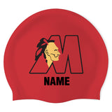 Midlothian Swim Shop - Swimoutlet PO25671563 (RED/02/P) - Wrinkle-Free Silicone Swimming Cap