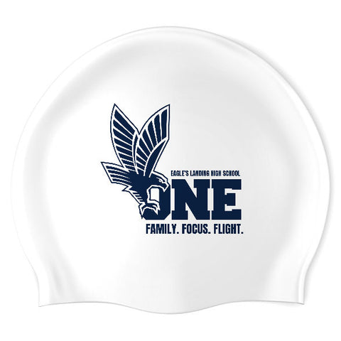 Eagle's Landing HS - Swimoutlet PO25796818 (WHT/01) - Wrinkle-Free Silicone Swimming Cap