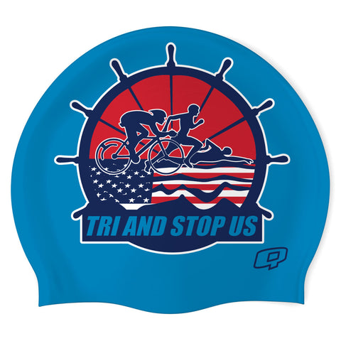 Tri & Stop Us - Silicone Swimming Cap