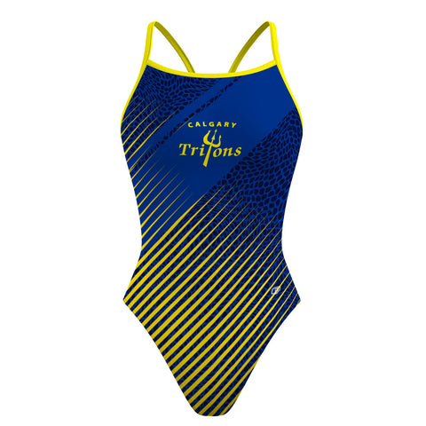 Calgary Tritons - Skinny Strap Swimsuit