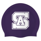 SA Swim Team - Swimoutlet PO25673592 (PUR/01) - Wrinkle-Free Silicone Swimming Cap