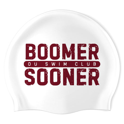 OU Swim and Dive Club - Swimoutlet PO25971483 (WHT/01) - Wrinkle-Free Silicone Swimming Cap