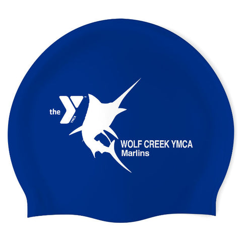 Wolfcreek Marlins - Swimoutlet PO25528296 (RBL/01) - Wrinkle-Free Silicone Swimming Cap