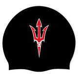 Clinton High School Boys' Swim Team - Swimoutlet PO 26579553 (BLK/02) - Wrinkle-Free Silicone Swimming Cap