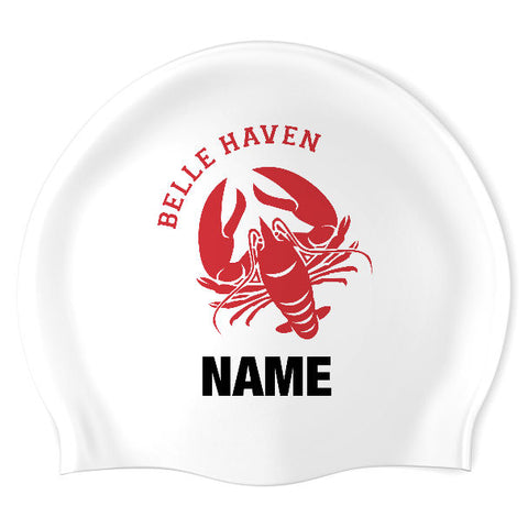 Belle Haven Lobsters - Swimoutlet PO48675 (WHT/01/P) - Wrinkles Free Silicone Swimming Cap