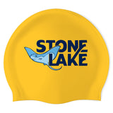 Stone Lake Stingrays  - Swimoutlet PO1637-0074 (YEL/03) - Wrinkle-Free Silicone Swimming Cap