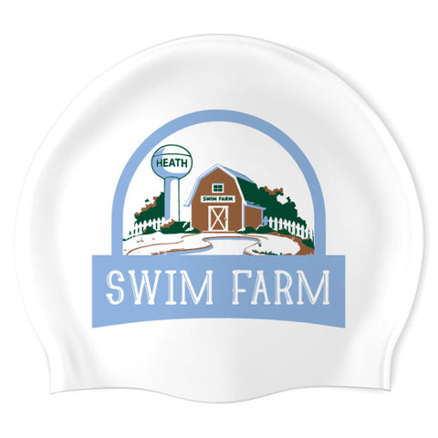 Swim Farm - Swimoutlet - 25249244 (WHT_03) - Wrinkle-Free Silicone Swimming Cap