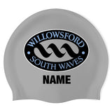 Willowsford South Waves - Swimoutlet PO60548 (SIG/03/P) - Wrinkle-Free Silicone Swimming Cap