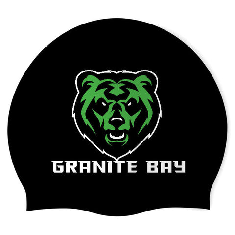 Granite Bay - Swimoutlet PO24559191 (BLK/02) - Wrinkles Free Silicone Swimming Cap