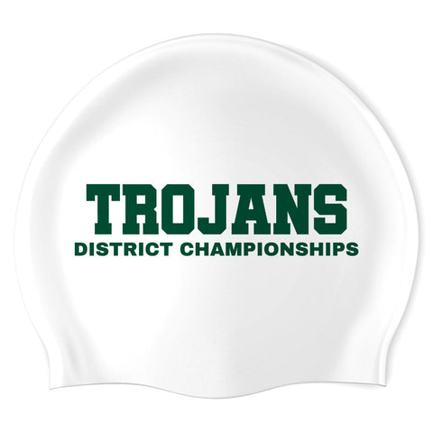Auburn Swim and Dive - Swimoutlet PO24424420 (WHT/01) - Wrinkles Free Silicone Swimming Cap