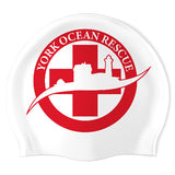 York Ocean Rescue - Swimoutlet PO26234056 (WHT/01) - Wrinkle-Free Silicone Swimming Cap