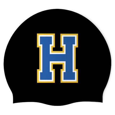 Francis Howell Girls Swim - Swimoutlet PO25610853 (BLK/03) - Wrinkle-Free Silicone Swimming Cap