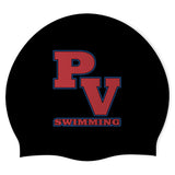 Park View HS Swim Team - Swimoutlet PO71417 (BLK/02) - Wrinkle-Free Silicone Swimming Cap