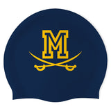 Mount De Sales Academy Swim Team - Swimoutlet PO30636 (NBL/01) - Wrinkle-Free Silicone Swimming Cap