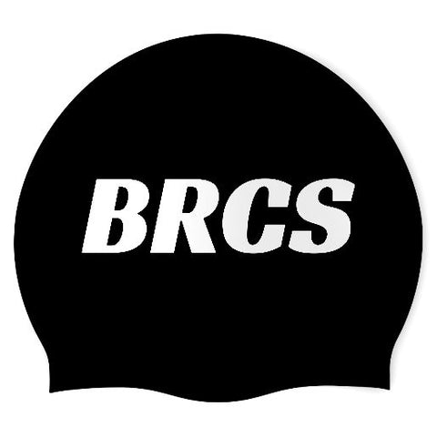 Beaver River High School Girls' Swim Team - Swimoutlet PO26580841 (BLK/01) - Wrinkle-Free Silicone Swimming Cap
