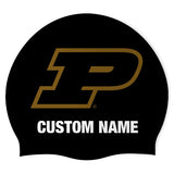 Purdue / Zimmer (BLK/01/P) - Wrinkle-Free Silicone Swimming Cap