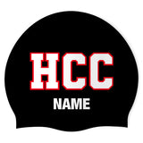 Hallbrook Hurricanes - Swimoutlet PO73152 (BLK/02/P) - Wrinkle-Free Silicone Swimming Cap