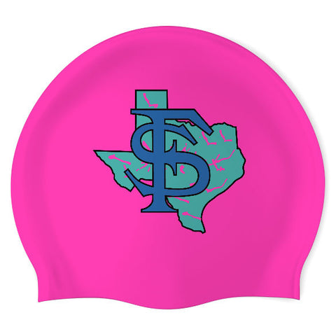 Fort Stockton HS Swim Team - Swimoutlet PO15399 (PNK/03) - Wrinkle-Free Silicone Swimming Cap