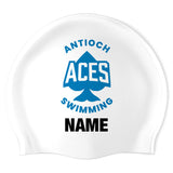 Antioch Aces - Swimoutlet PO48742 (WHT/01/P) - Wrinkle-Free Silicone Swimming Cap