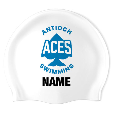 Antioch Aces - Swimoutlet PO48742 (WHT/01/P) - Wrinkle-Free Silicone Swimming Cap