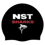NST SHARKS - Swimoutlet PO25508795 (BLK/02) - Wrinkle-Free Silicone Swimming Cap