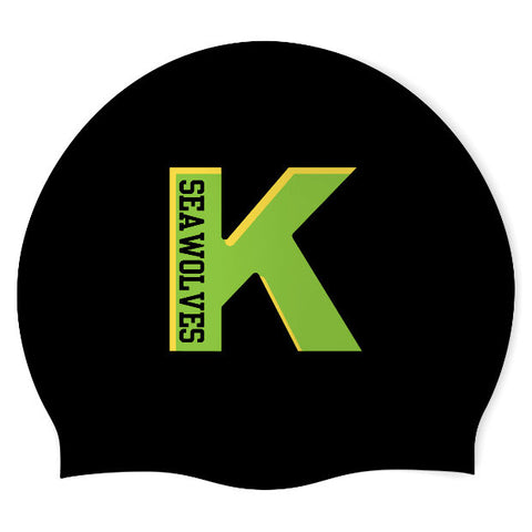 Kingsburg Seawolves - Swimoutlet PO76460 (BLK/02) - Wrinkle-Free Silicone Swimming Cap