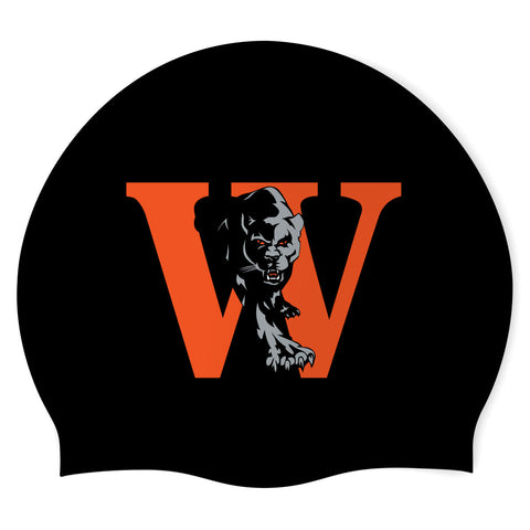 Washougal High School Swim Team - PO24089621 (BLK/3) - Seamless Silicone Swimming Cap