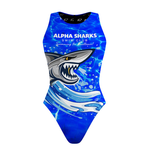 Alpha Sharks Swim Club - Women's Waterpolo Swimsuit Classic Cut
