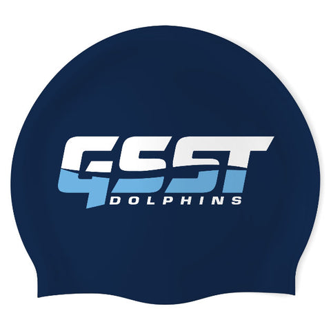 Gulf Shores Dolphins - Swimoutlet PO25528692 (NBL/02) - Wrinkle-Free Silicone Swimming Cap