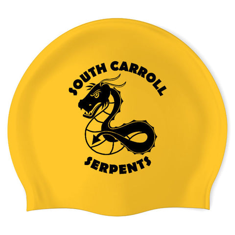 South Carroll Serpents - Swimoutlet PO73216 (YEL/01) - Wrinkle-Free Silicone Swimming Cap