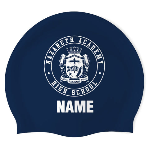 Nazareth Academy HS - Swimoutlet PO25705314 (NBL/01/P) - Wrinkle-Free Silicone Swimming Cap