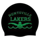 Huntsville Lakers - Swimoutlet PO26130743 (BLK/01) - Wrinkle-Free Silicone Swimming Cap