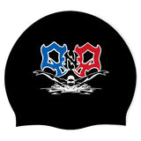 North Quincy HS Swim Team - Swimoutlet POSO53105 (BLK/03) - Wrinkle-Free Silicone Swimming Cap