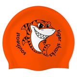 Southeast Tiger Sharks - Swimoutlet PO26137822 (ORG/02) - Wrinkle-Free Silicone Swimming Cap