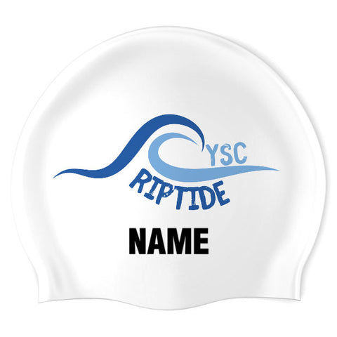 Columbus Family YMCA - Swimoutlet PO25517832 (WHT/02/P) - Wrinkle-Free Silicone Swimming Cap