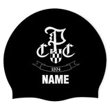 Portage Country Club  - Swimoutlet PO2943-0158 (BLK/01/P) - Wrinkle-Free Silicone Swimming Cap