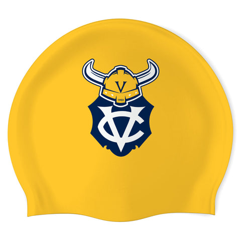 Victoria Club Vikings Swim & Dive - Swimoutlet PO20531 (YEL/02) - Wrinkle-Free Silicone Swimming Cap