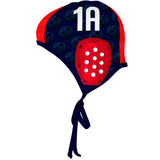 Goalie Gold Coast Goalie Navy Cords FV - Ear guard Red - Water Polo Cap