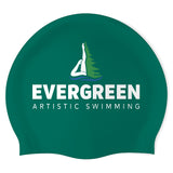 Evergreen Artisitc Swimming - Swimoutlet PO77009 (DGR/03) - Wrinkle-Free Silicone Swimming Cap