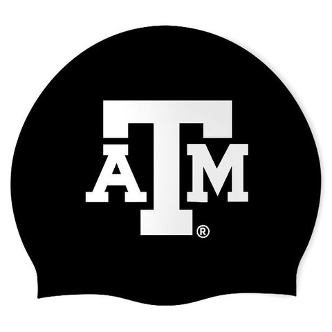 Texas A&M - Swimoutlet PO26165106 (BLK/01) - Wrinkle-Free Silicone Swimming Cap