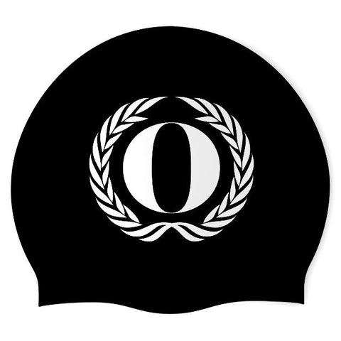 O Logo - Swimoutlet PO25587726 (BLK/01) - Wrinkle-Free Silicone Swimming Cap