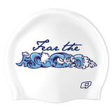 Watrous Whitecaps (WHT/02) - Wrinkle-Free Silicone Swimming Cap
