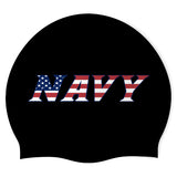 NAVY - Swimoutlet PO25612796 (BLK/03) - Wrinkle-Free Silicone Swimming Cap