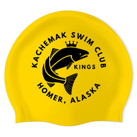 Kachemak Swim Club - Swimoutlet PO25933598 (YEL/01) - Wrinkle-Free Silicone Swimming Cap