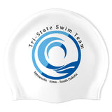 TRI-STATE SWIM TEAM - Swimoutlet PO17891276 (WHT/03) - Wrinkle-Free Silicone Swimming Cap